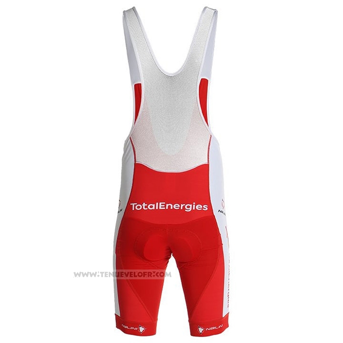 2021 Maillot Cyclisme Direct Energie Blanc Rouge Jaune Bleu Manches Courtes et Cuissard